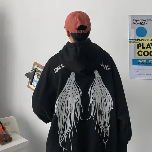 Sweatshirt For Men Hooded Streetwear Male Clothes Graphic Hoodies Novelty And White Welcome Deal Elegant Classy Low Price Autumn