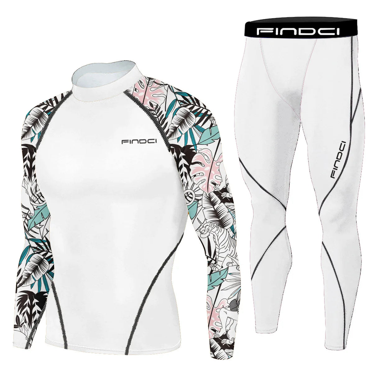 Findci Quick Dry Men's Running Sets 2 pieces compression set