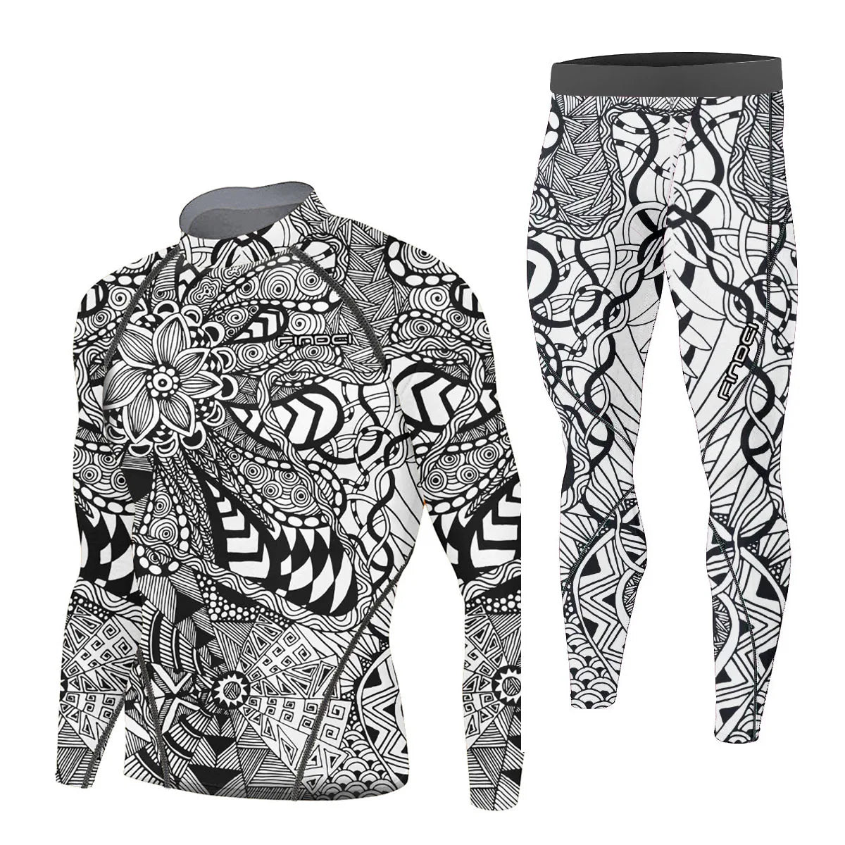 Findci Quick Dry Men's Running Sets 2 pieces compression set