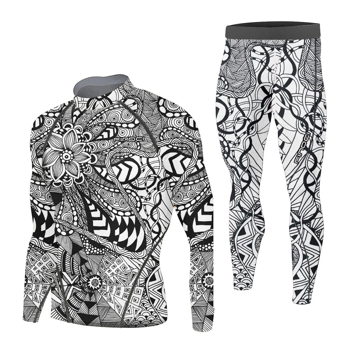 Findci Quick Dry Men's Running Sets 2 pieces compression set