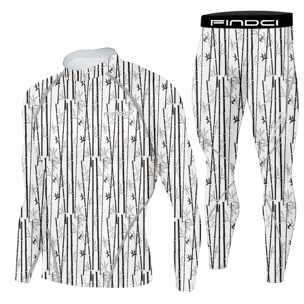 Findci Quick Dry Men's Running Sets 2 pieces compression set