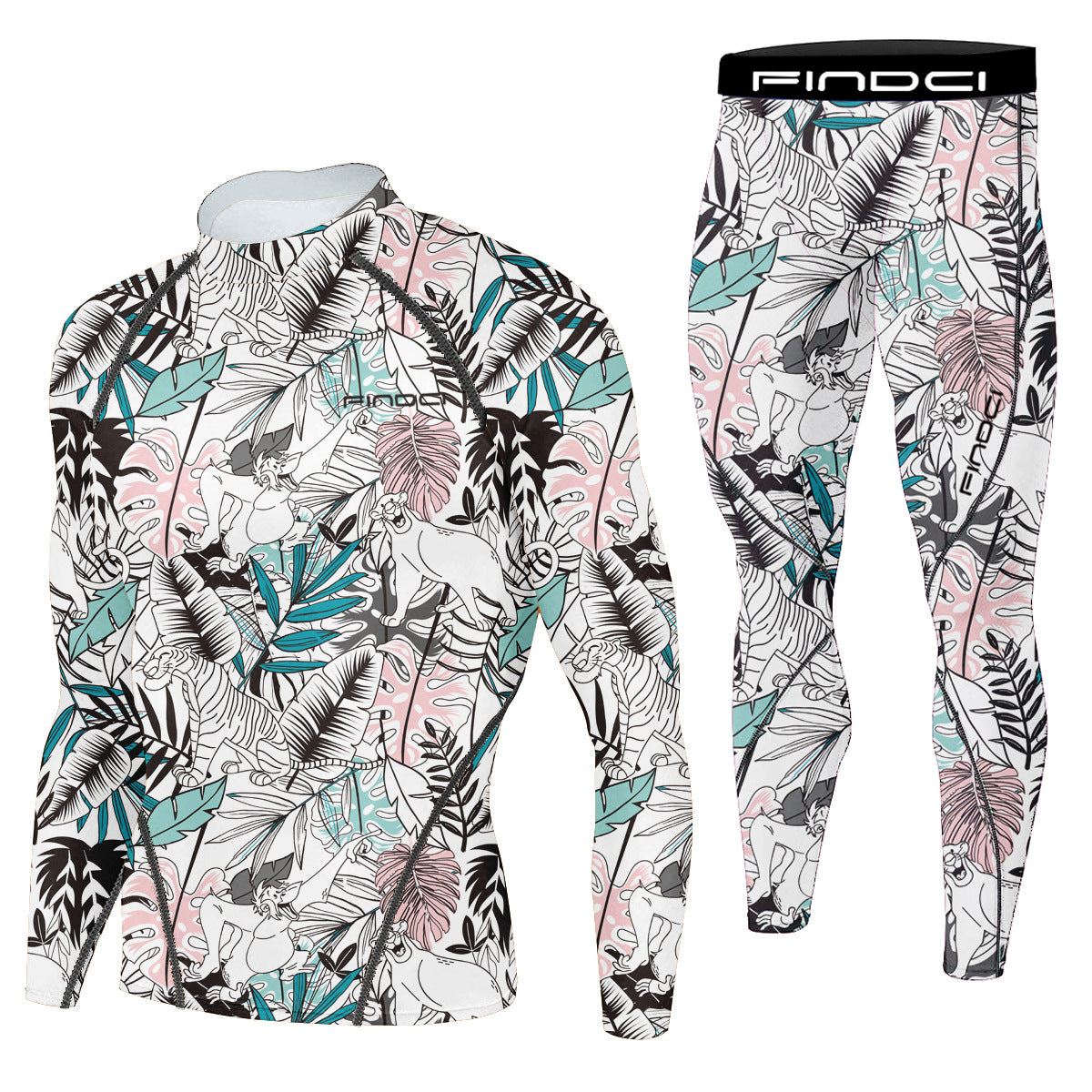 Findci Quick Dry Men's Running Sets 2 pieces compression set