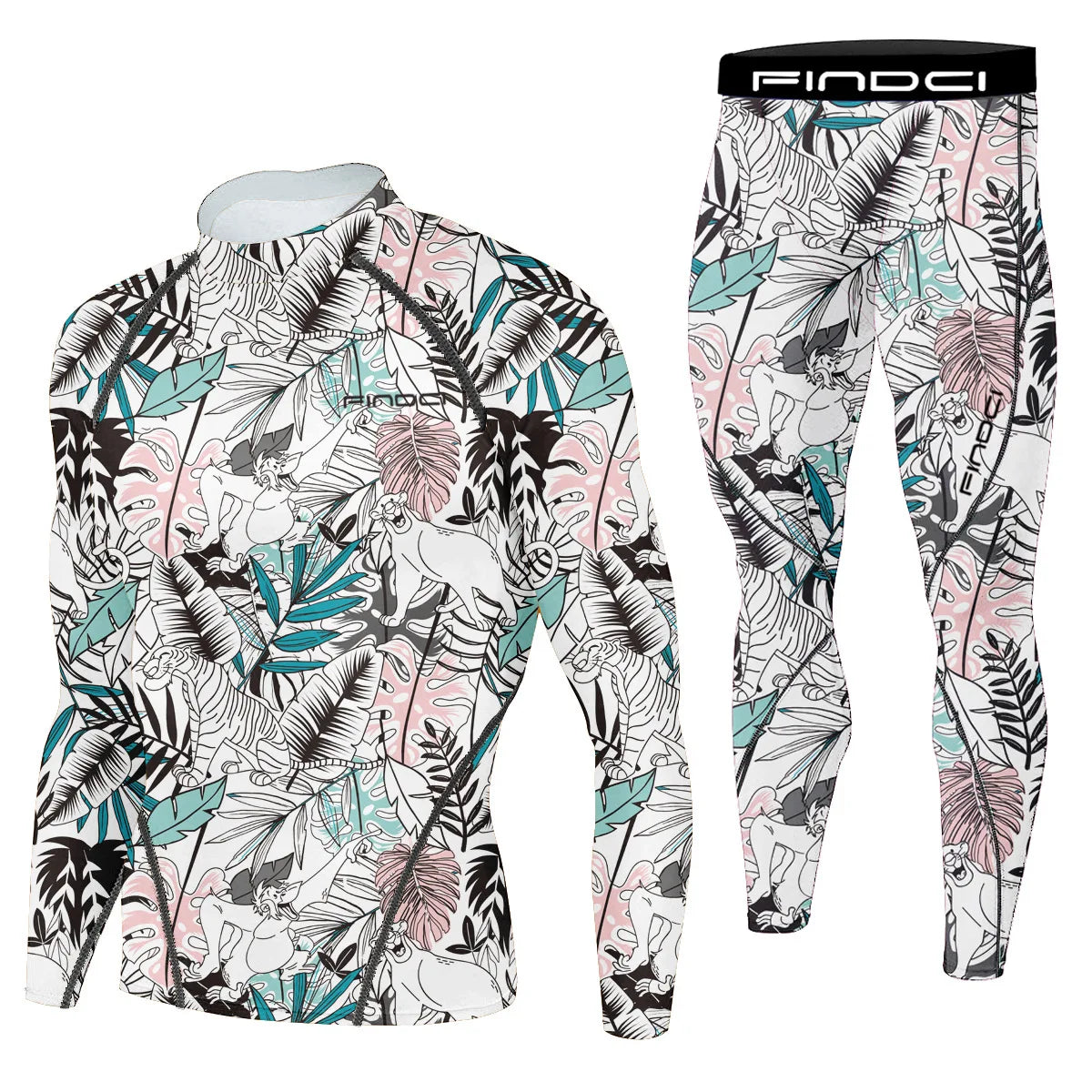 Findci Quick Dry Men's Running Sets 2 pieces compression set