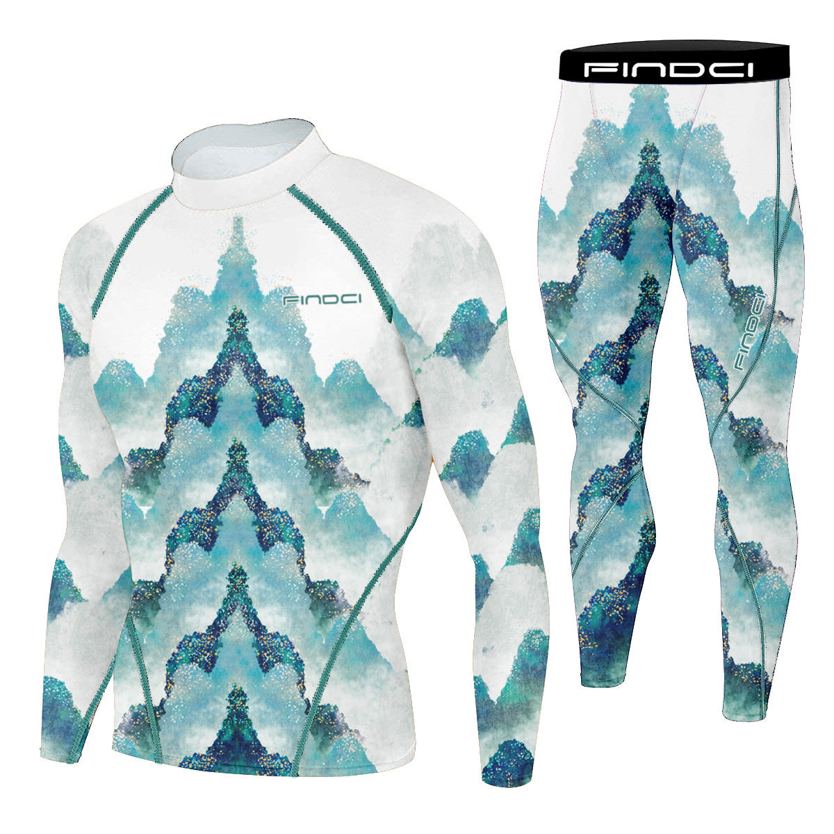 Findci Quick Dry Men's Running Sets 2 pieces compression set