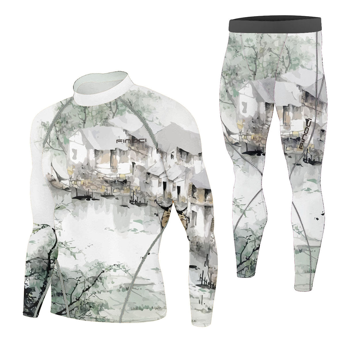 Findci Quick Dry Men's Running Sets 2 pieces compression set