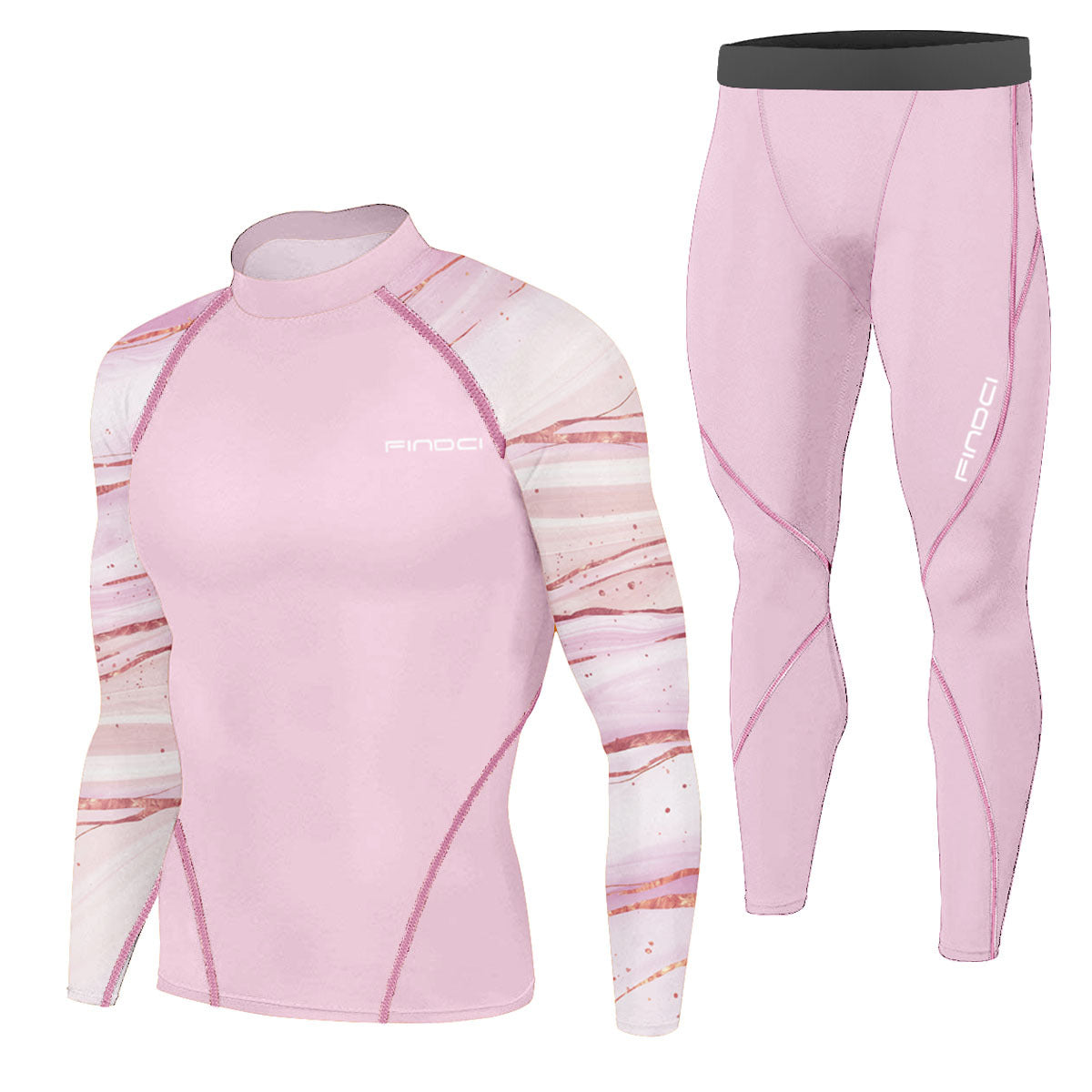 Findci Quick Dry Men's Running Sets 2 pieces compression set