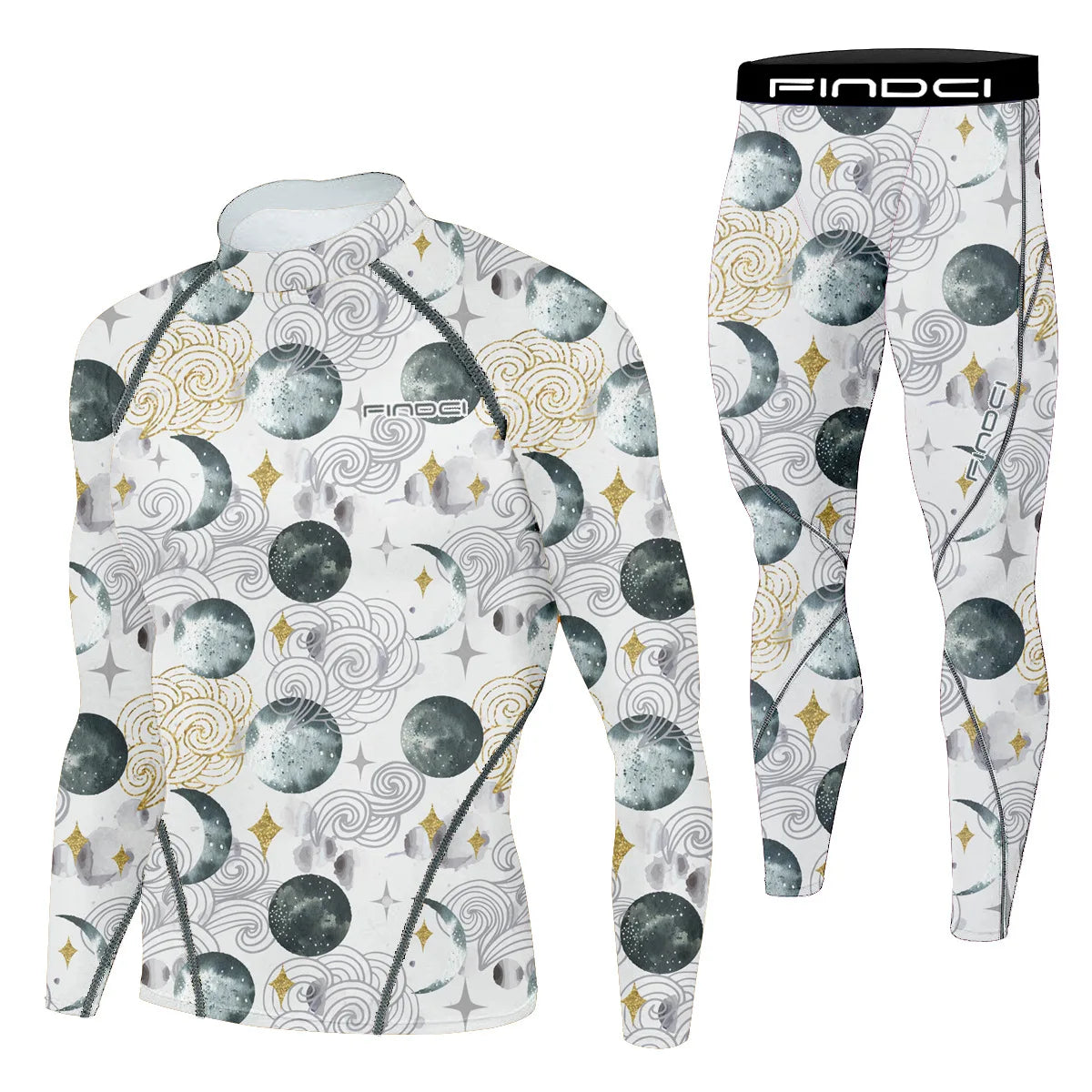 Findci Quick Dry Men's Running Sets 2 pieces compression set
