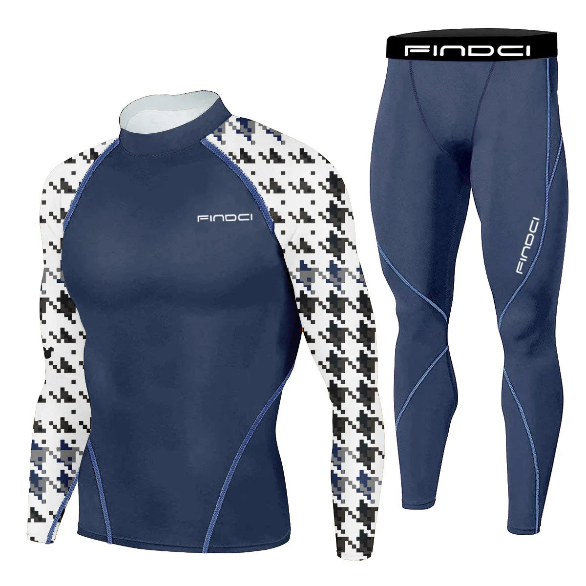 Findci Quick Dry Men's Running Sets 2 pieces compression set