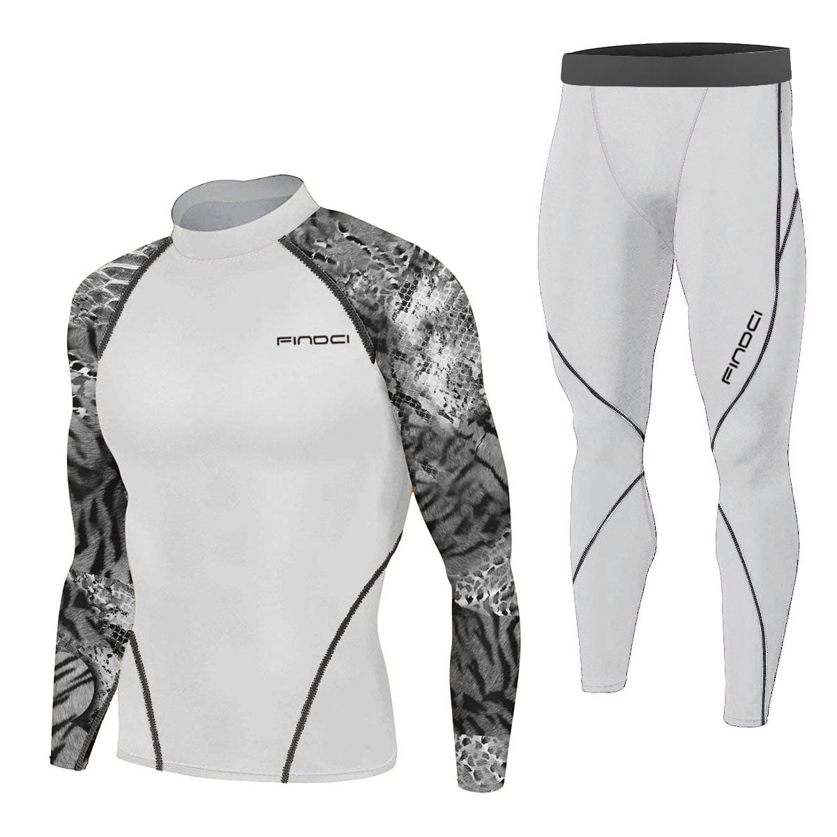 Findci Quick Dry Men's Running Sets 2 pieces compression set