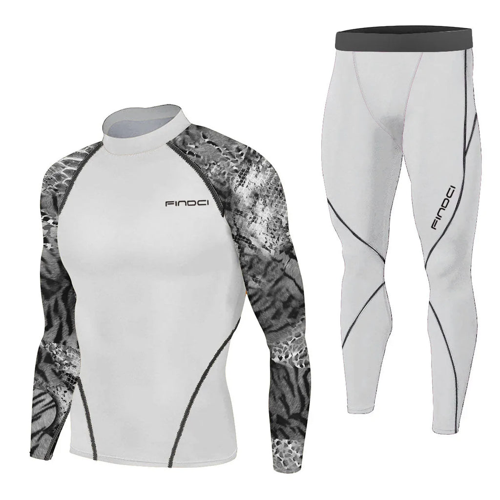 Findci Quick Dry Men's Running Sets 2 pieces compression set