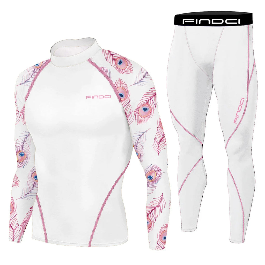 Findci Quick Dry Men's Running Sets 2 pieces compression set