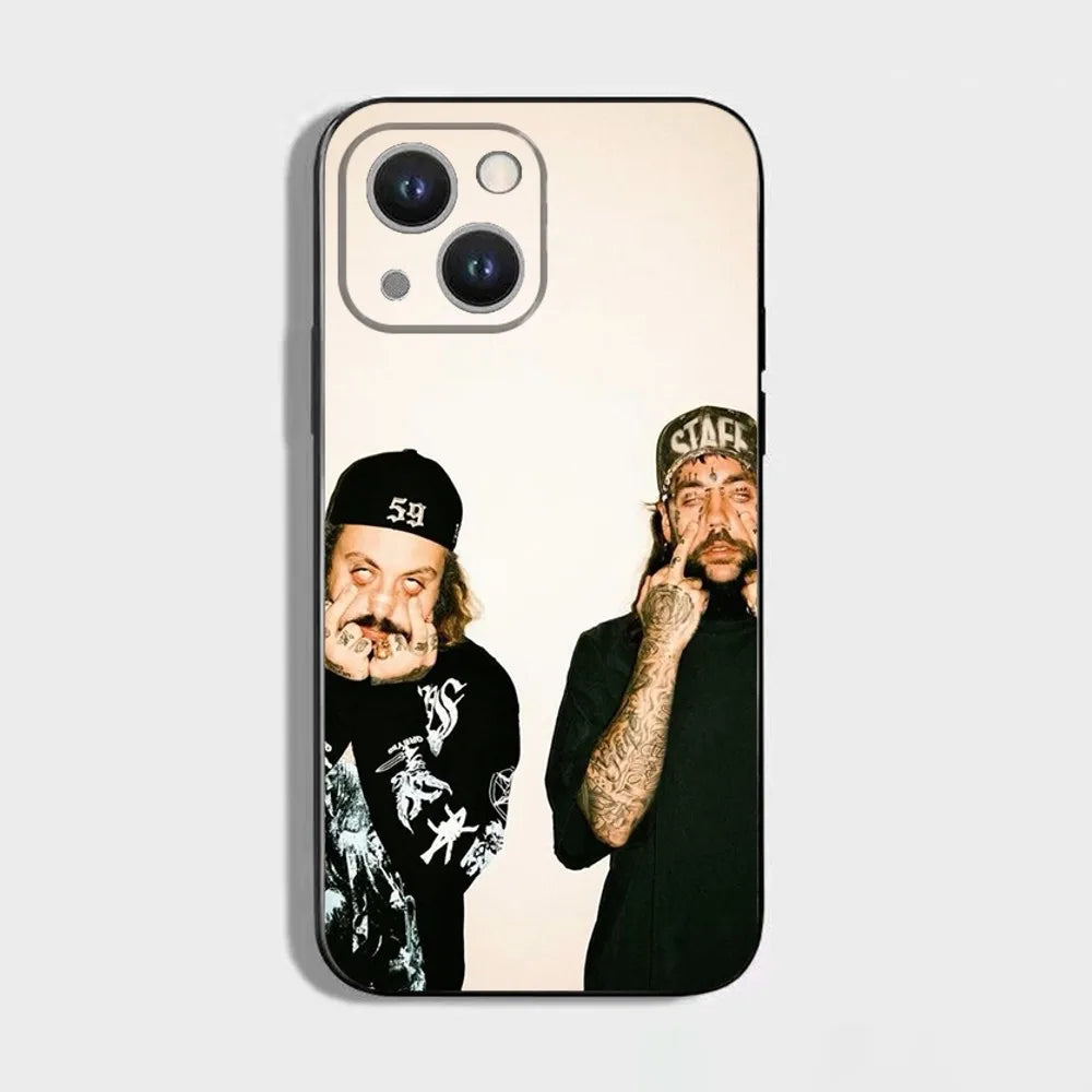 Rap Group S-Suicideboys-S G59 Phone Case For iPhone 16,15,14,13,12,11 Plus,Pro Max,XS,X,XR,SE,Mini,8,7,Soft Silicone Black Cover