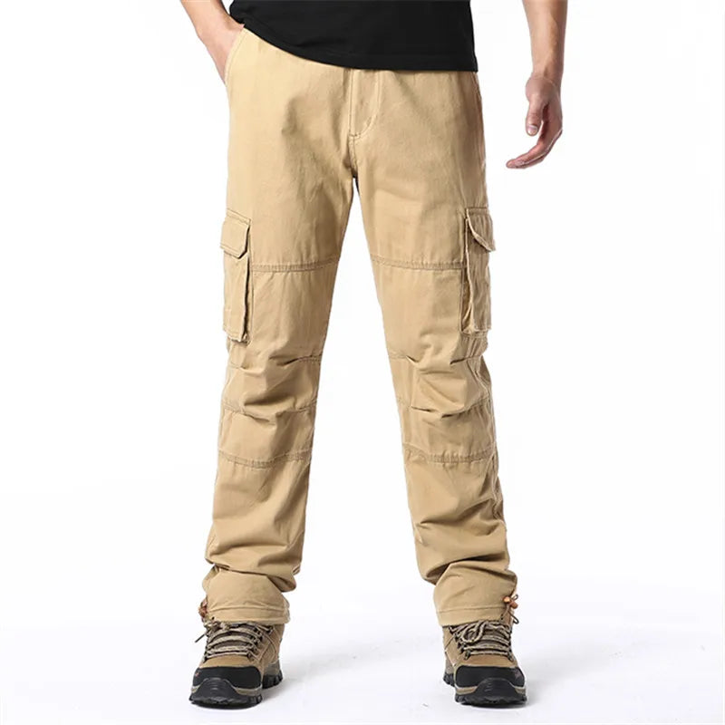 Large Pocket Loose Overalls Men's Outdoor Sports Jogging Tactical Pants