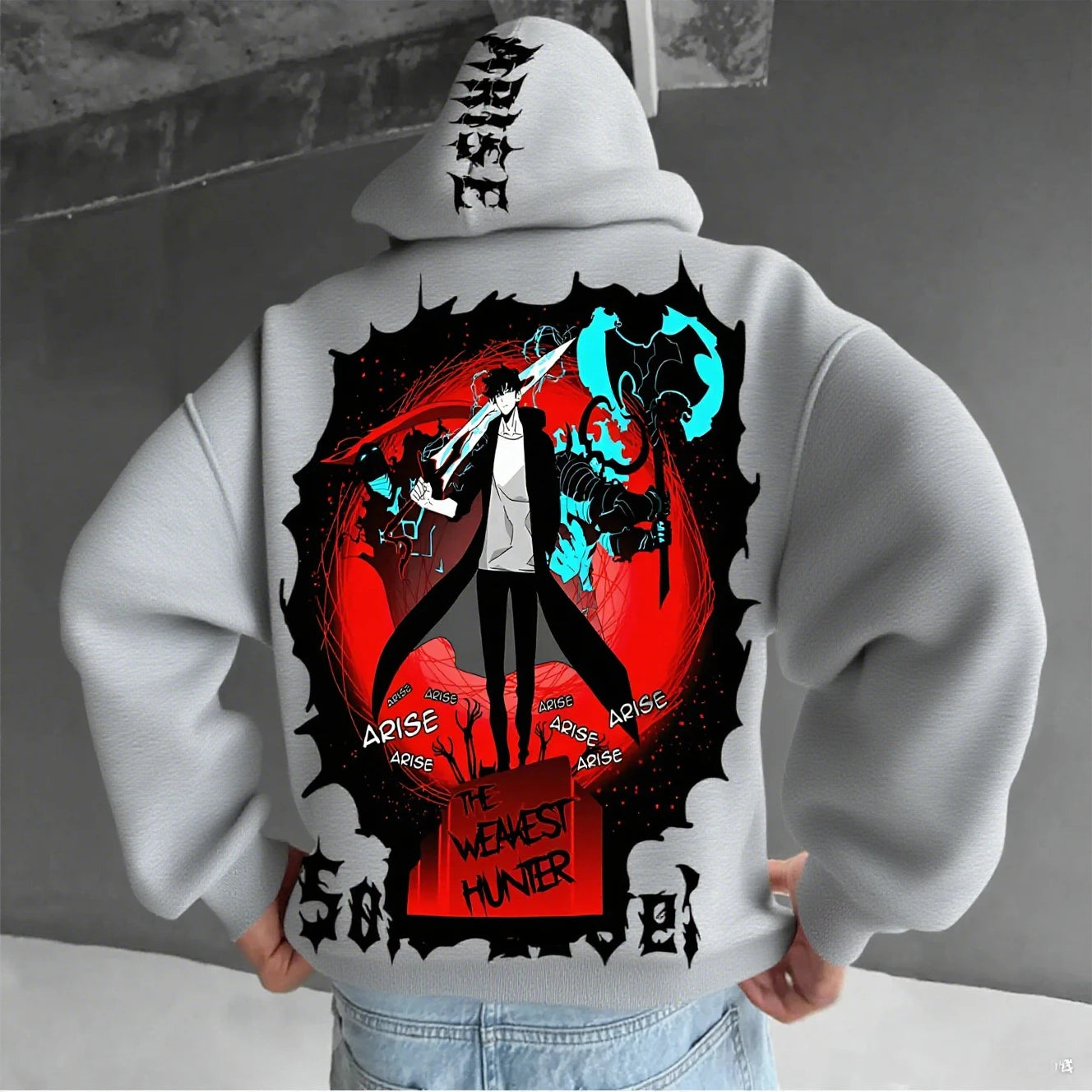 Anime Solo Leveling Men's Hooded Sweatshirt Women Graphic Pullover Hoodie Streetwear Casual Cosplay Spring Autumn Fashion Tops