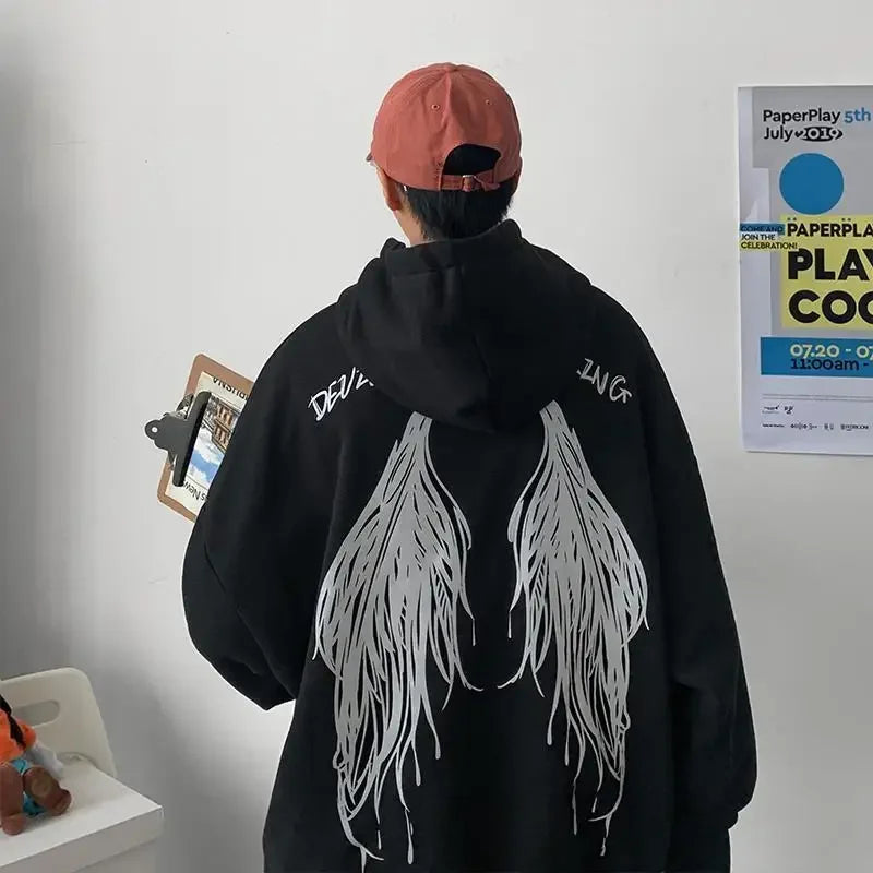 Sweatshirt For Men Hooded Streetwear Male Clothes Graphic Hoodies Novelty And White Welcome Deal Elegant Classy Low Price Autumn