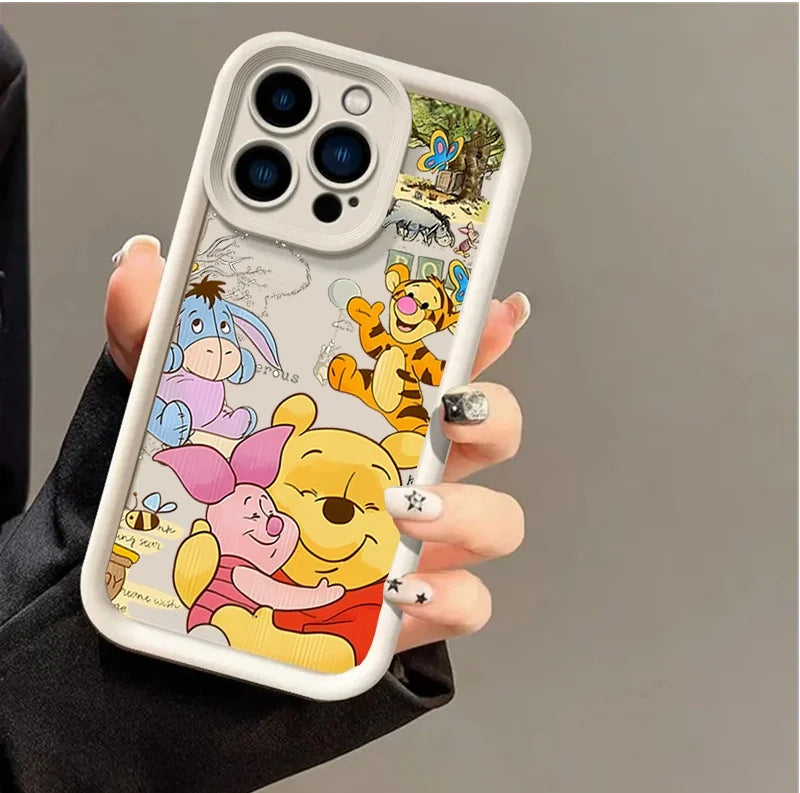 Winnie the Pooh Bear Casing For IPhone 17 16 15 14 13 12 11 pro 17 air 16 15 plus 13 12 pro Case