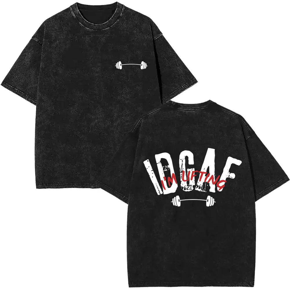 Washed Vintage Funny Gym Rat Muscle Mommy Pump Cover T-shirt