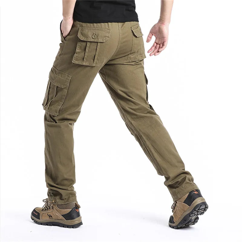 Large Pocket Loose Overalls Men's Outdoor Sports Jogging Tactical Pants