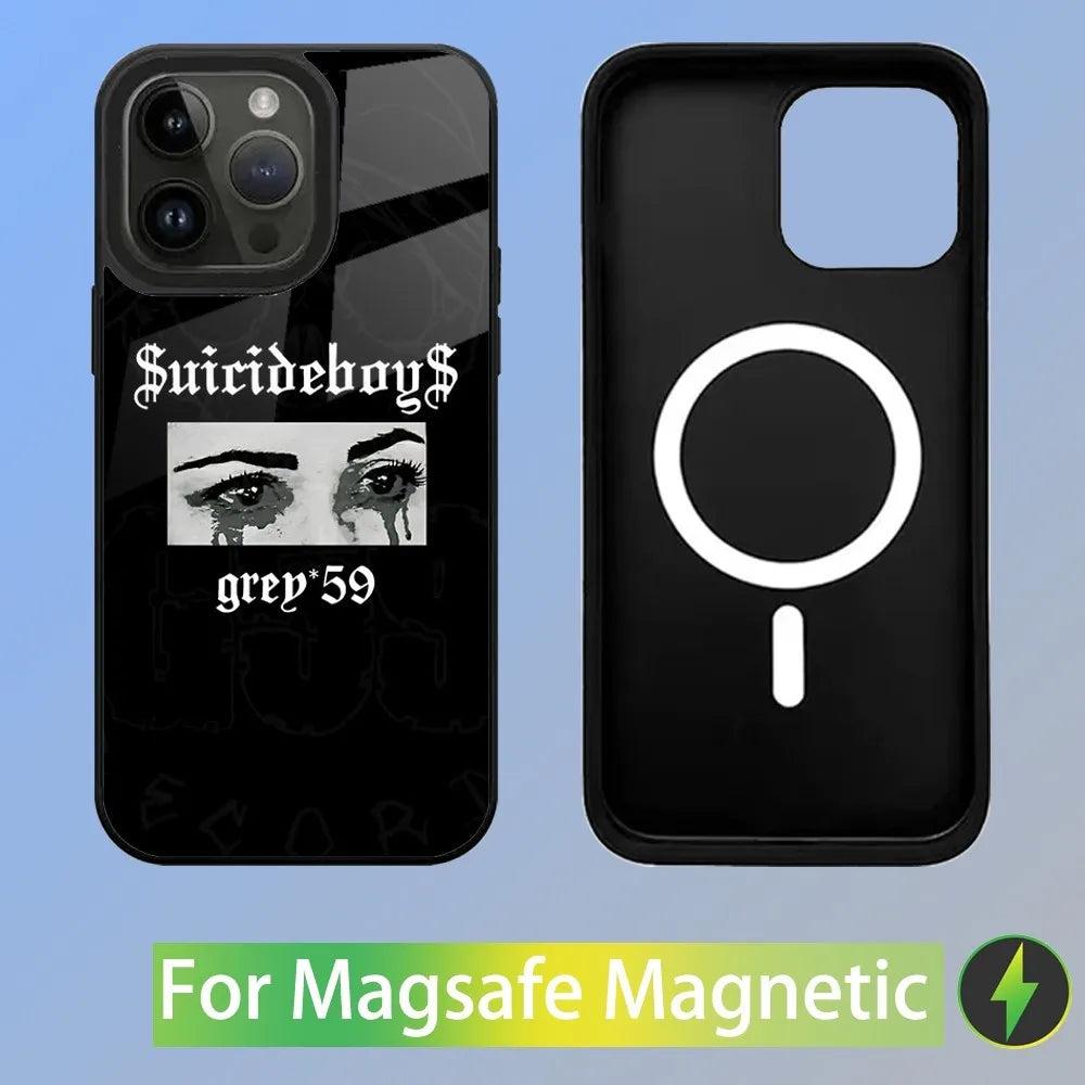 S-Suicideboys G59 Phone Case For iPhone 15,14,13,12,11,Plus,Pro,Max Mini Magsafe Magnetic Wireless Charging