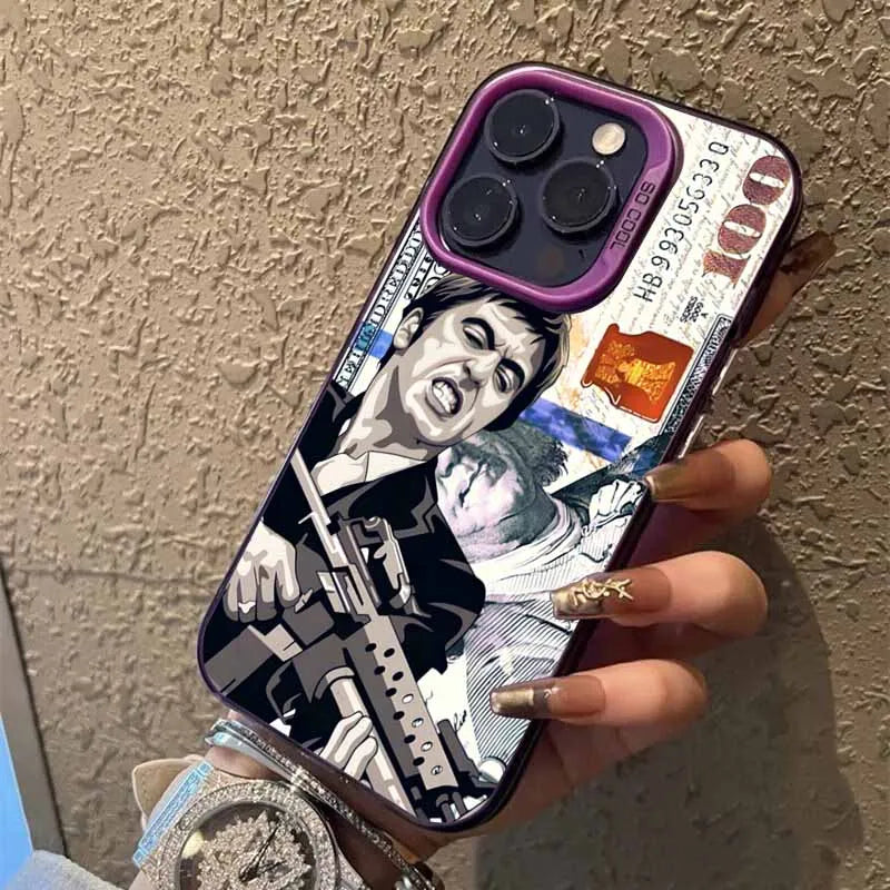 T-Tony M-Montana S-Scarface Fashion Cover For Apple iPhone 16E 16 15 14 13 12 mini 11 8 7 Pro Max Plus Colorful Phone Case