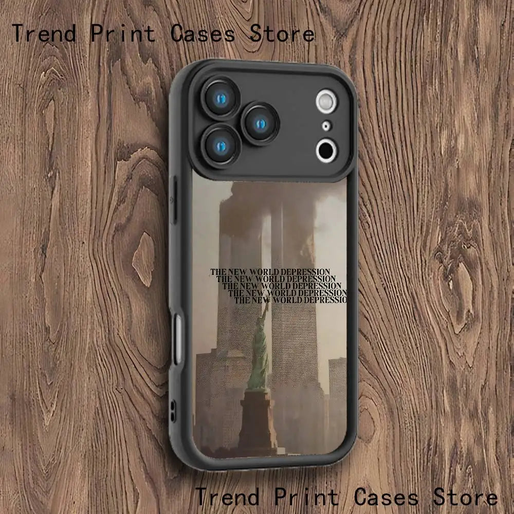 S-SuicideboyS New World Depression Case For iPhone 11,12,13,14,15,16,17,Max,Pro,Plus,Air,Mini Lens Protective Black Soft Shell