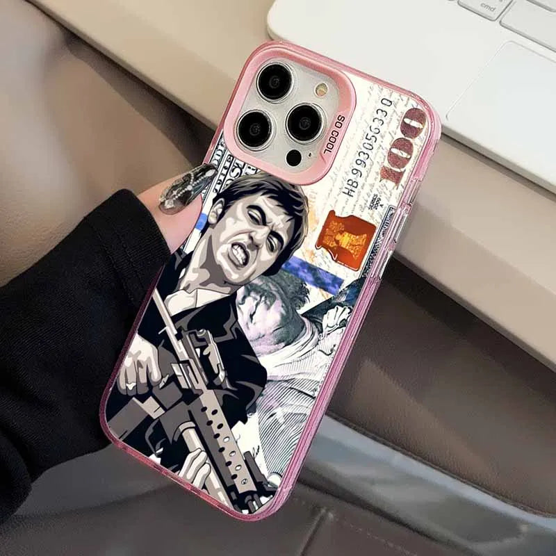 T-Tony M-Montana S-Scarface Fashion Cover For Apple iPhone 16E 16 15 14 13 12 mini 11 8 7 Pro Max Plus Colorful Phone Case
