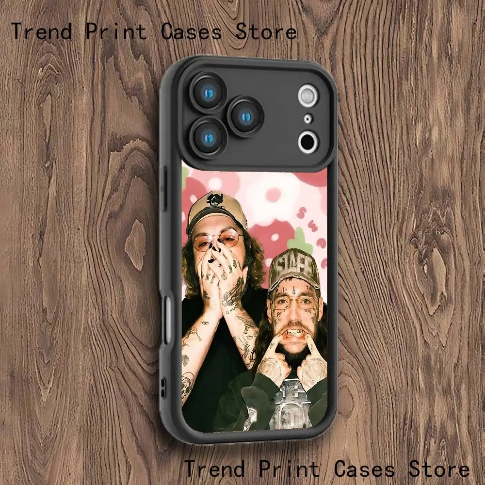 S-SuicideboyS New World Depression Case For iPhone 11,12,13,14,15,16,17,Max,Pro,Plus,Air,Mini Lens Protective Black Soft Shell