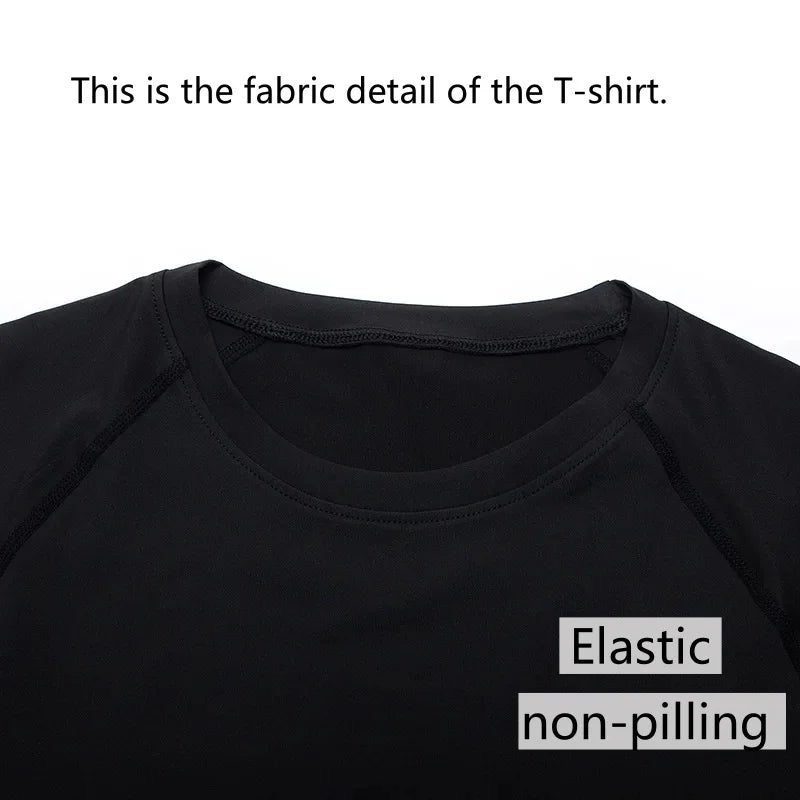 Men Sports Compression Sets Gym Short Sleeve