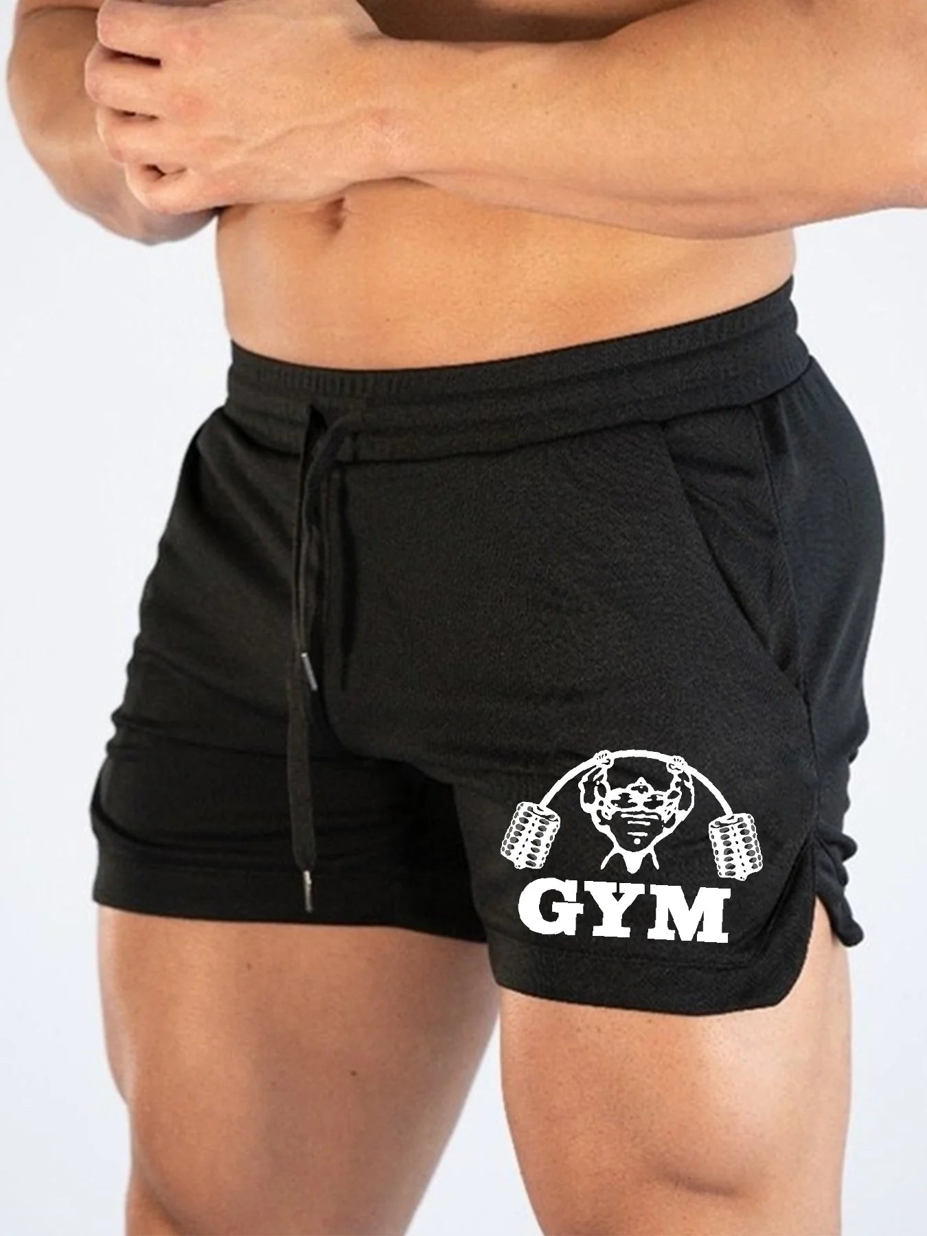 Dumbbell muscle running shorts