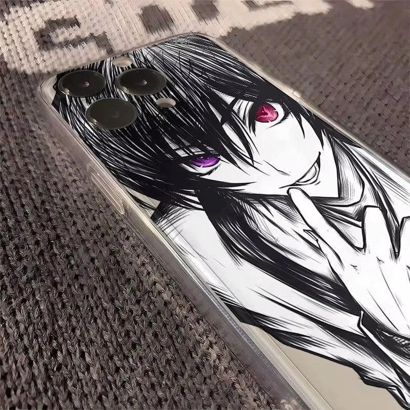 Hand Drawn Sketch Anime Cool Phone Shockproof Silicone Back Cover