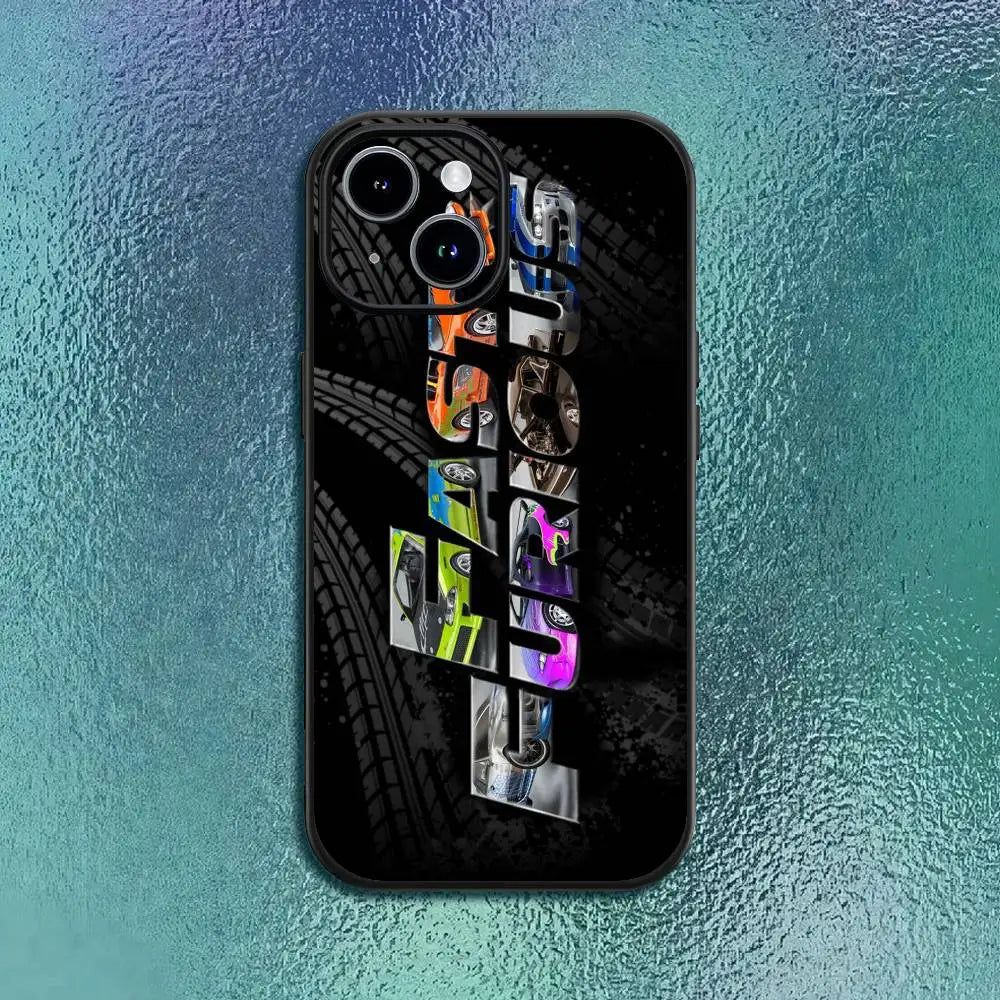 Movie cool F-Fast Furious Phone Case black soft shell