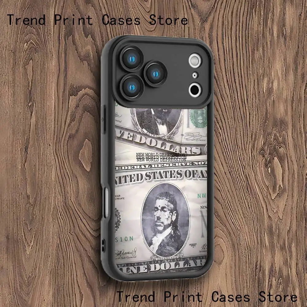 S-SuicideboyS New World Depression Case For iPhone 11,12,13,14,15,16,17,Max,Pro,Plus,Air,Mini Lens Protective Black Soft Shell