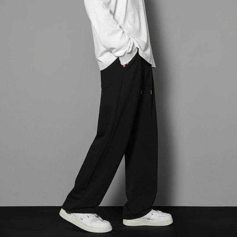 CAAYU Sweatpants Mens Straight Pants Large Size