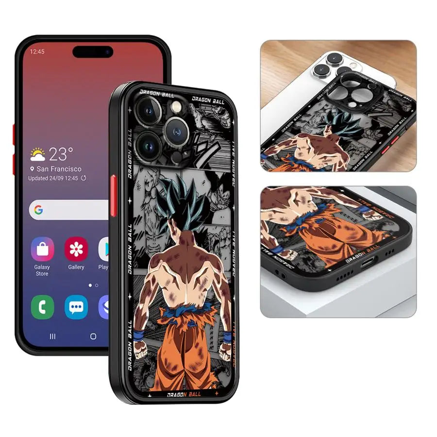 Soft Edge Case Hot Blooded Anime Goku