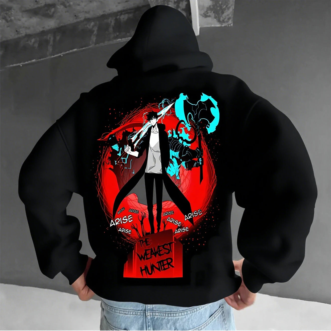 Anime Solo Leveling Men's Hooded Sweatshirt Women Graphic Pullover Hoodie Streetwear Casual Cosplay Spring Autumn Fashion Tops