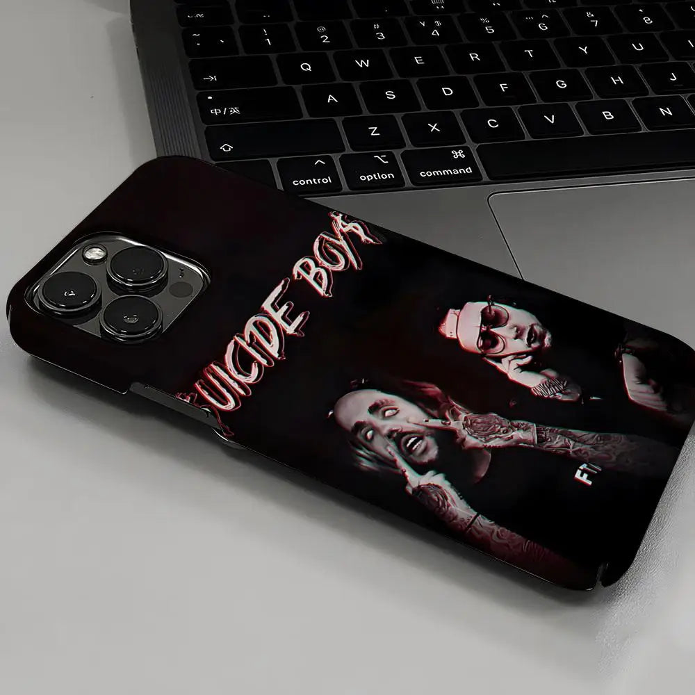 $uicideboy$ Suicideboys Suicide Boys Phone Case Hot For IPhone 16 15 14 13 12 11 Plus Pro Max Mini Glossy HD Hard Film Shell Co
