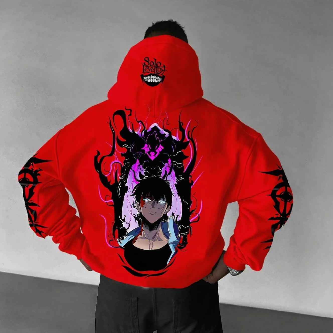 Solo Leveling Anime Hoodie Men