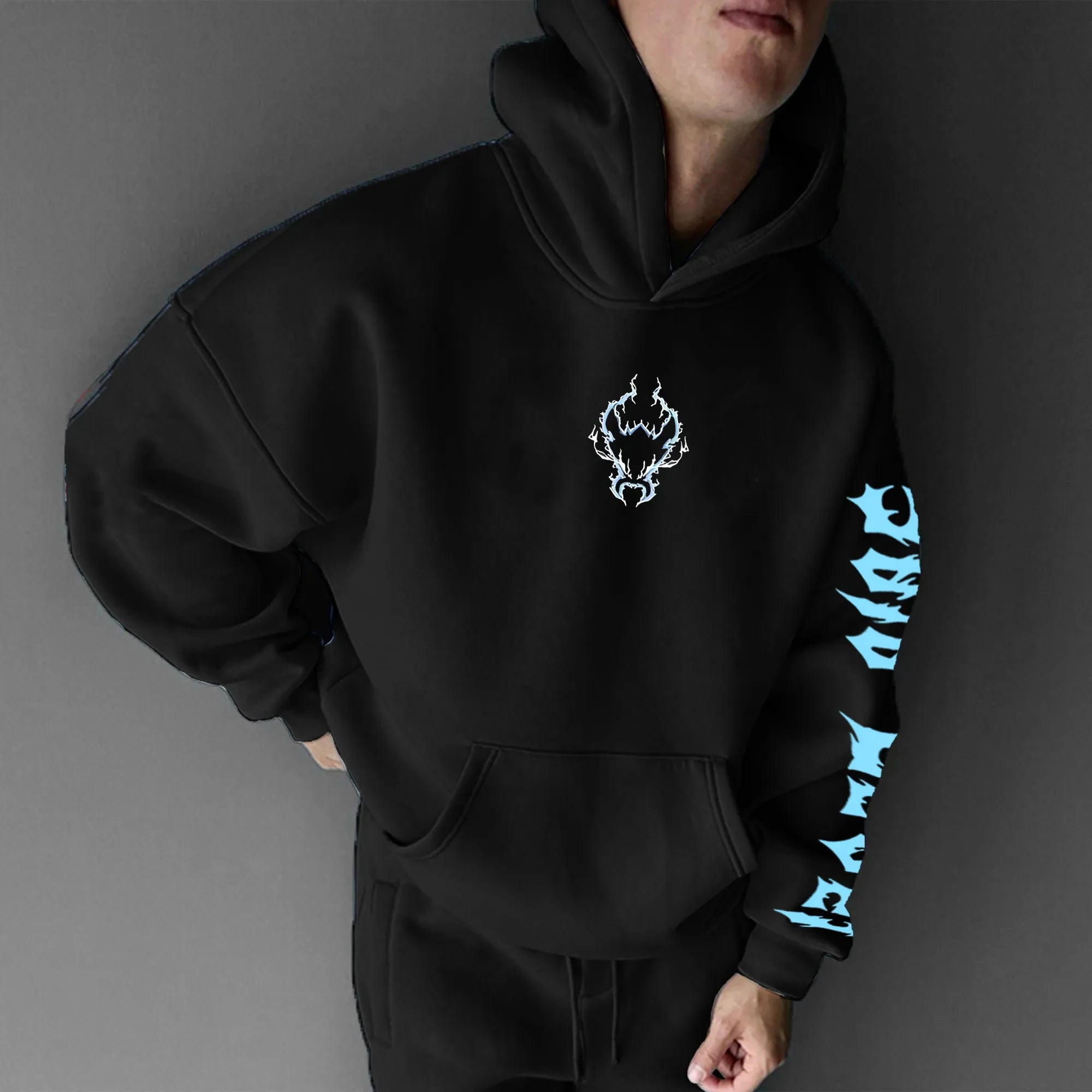 Solo Leveling Parent-child Clothing Autumn and Winter Japanese Hotblooded Animation Classic Character Hoodie Men's and Women's