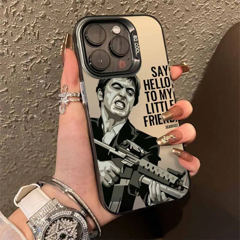 T-Tony M-Montana S-Scarface Fashion Cover For Apple iPhone 16E 16 15 14 13 12 mini 11 8 7 Pro Max Plus Colorful Phone Case