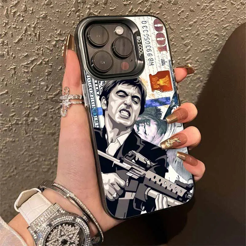 T-Tony M-Montana S-Scarface Fashion Cover For Apple iPhone 16E 16 15 14 13 12 mini 11 8 7 Pro Max Plus Colorful Phone Case