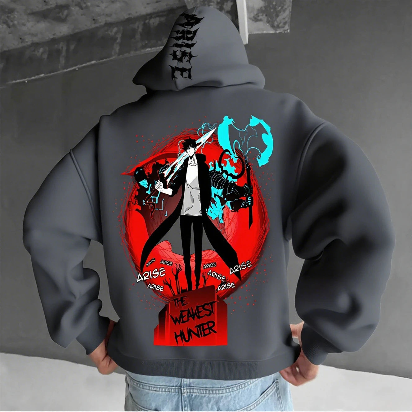 Anime Solo Leveling Men's Hooded Sweatshirt Women Graphic Pullover Hoodie Streetwear Casual Cosplay Spring Autumn Fashion Tops