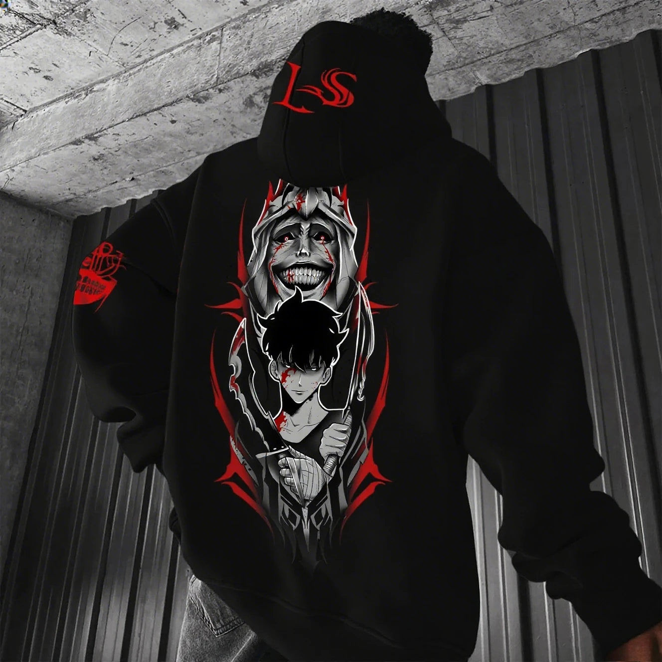 Solo Leveling Anime Hoodie Men Women Streetwear Oversized Graphic Pullover Sweatshirt Spring Autumn Casual Cosplay Hooded Jacket