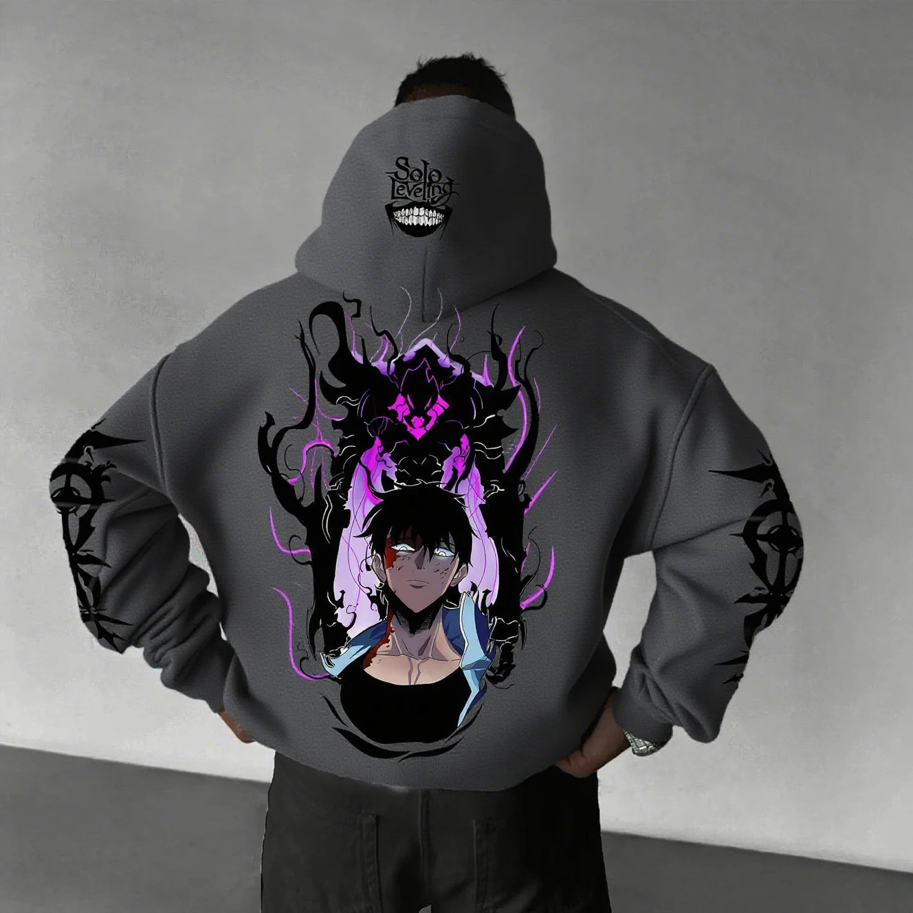 Solo Leveling Anime Hoodie Men