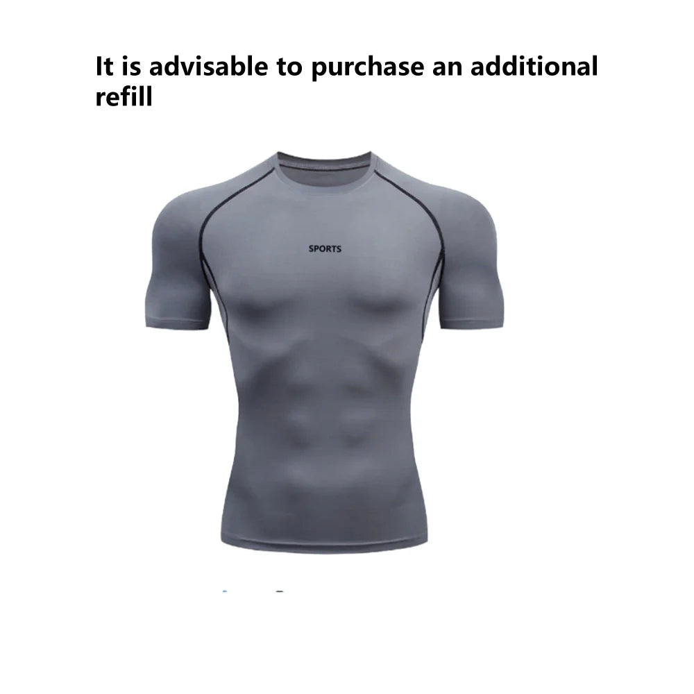 Men Sports Compression Sets Gym Short Sleeve