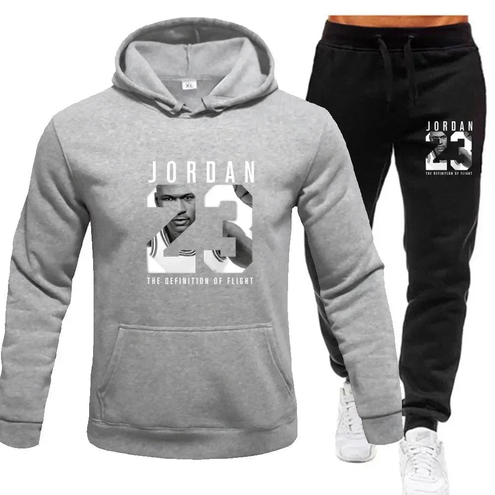 sweatshirt hoodie men's set
