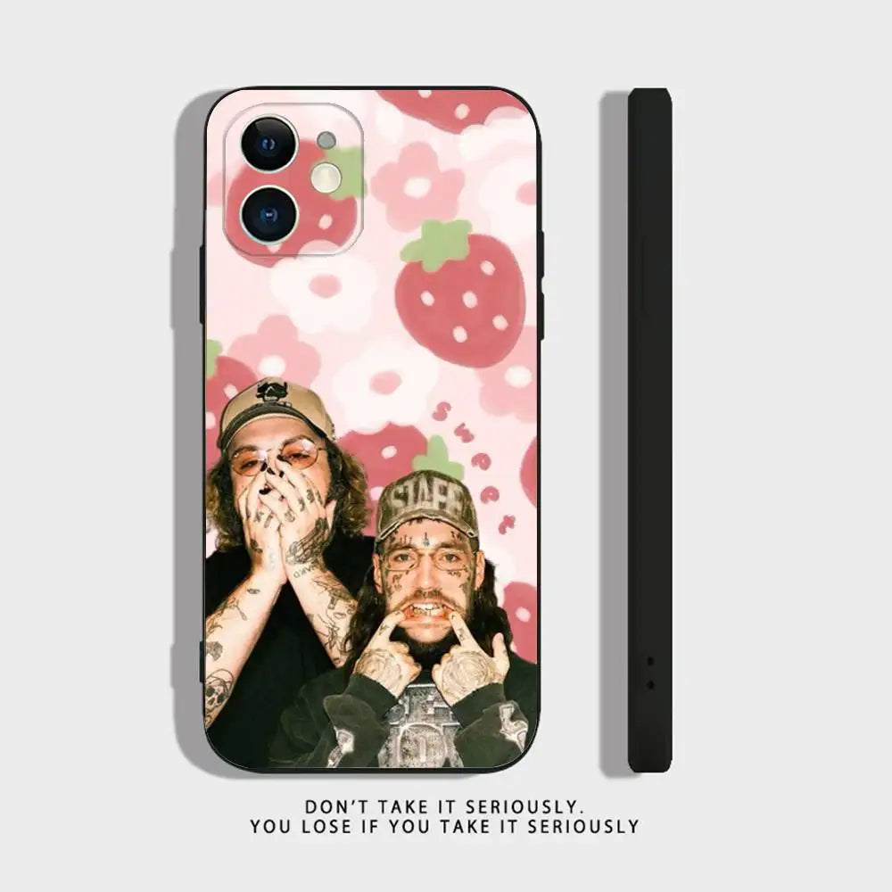 Rap Group S-Suicideboys-S G59 Phone Case For iPhone 17,16,15,14,13,12,11,XR,Pro,XS,Max,XR,Plus,Mini Silicone Black Shockproof