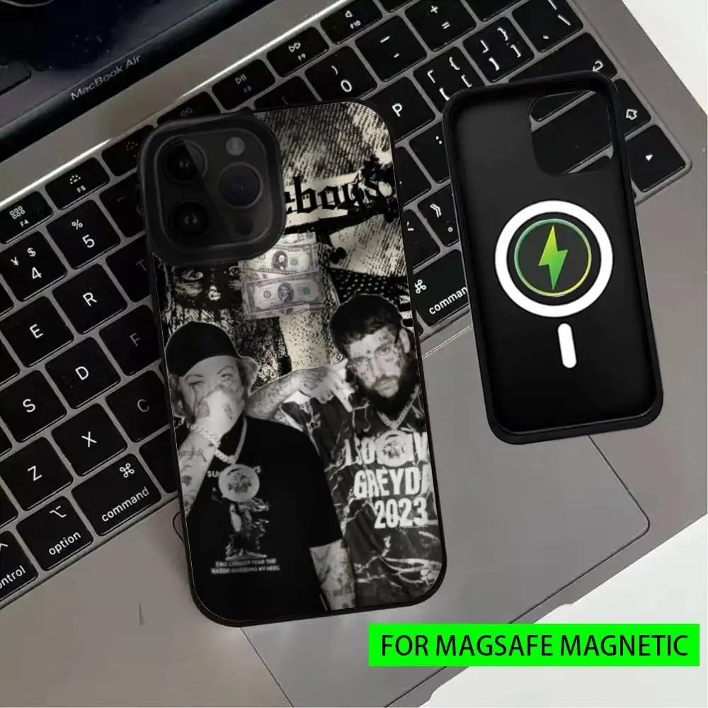 $-SuicideBoy$12 Suicideboys Phone Case For iPhone17,16,15,14,13,12,11 Plus,Pro Max Magnetic For Magsafe Wireless Charging