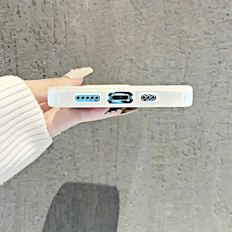 Suitable for iPhone 16/15/14/13/12 Pro Max, stylish and durable spiral textured phone case. Frosted surface design