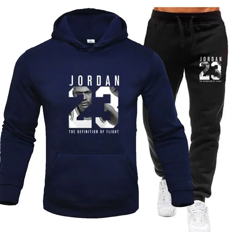 sweatshirt hoodie men's set