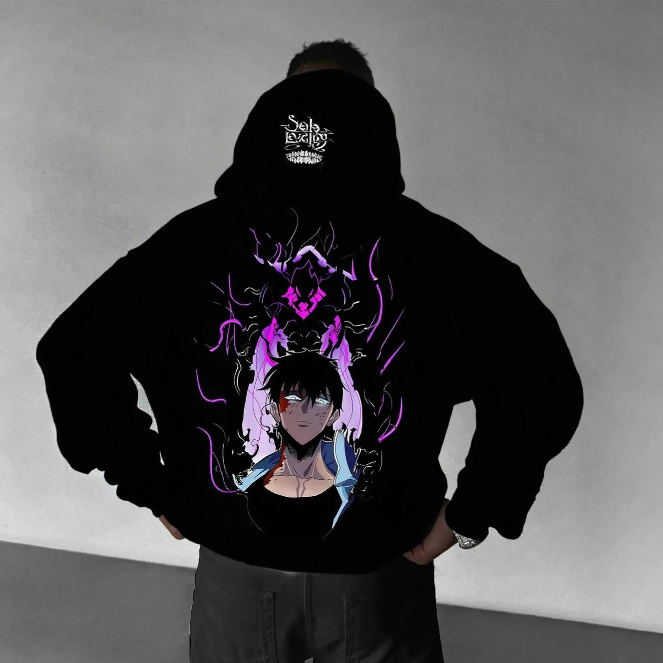 Solo Leveling Anime Hoodie Men